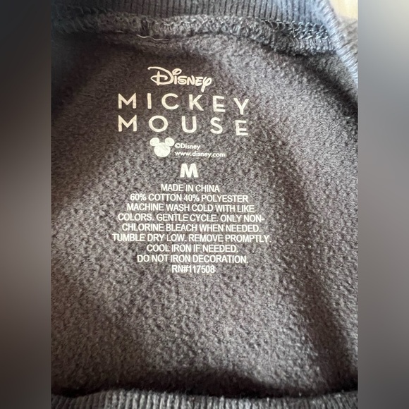 Vintage Disney Black Ombré Mickey Mouse Crewneck Sweater - Picture 3 of 4